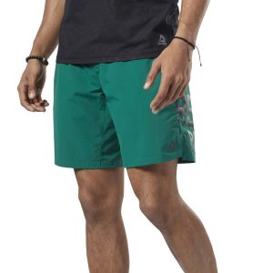 Reebok One Series Training Colorblock Kurze Hose Herren - Grün - DE 039-BFQ